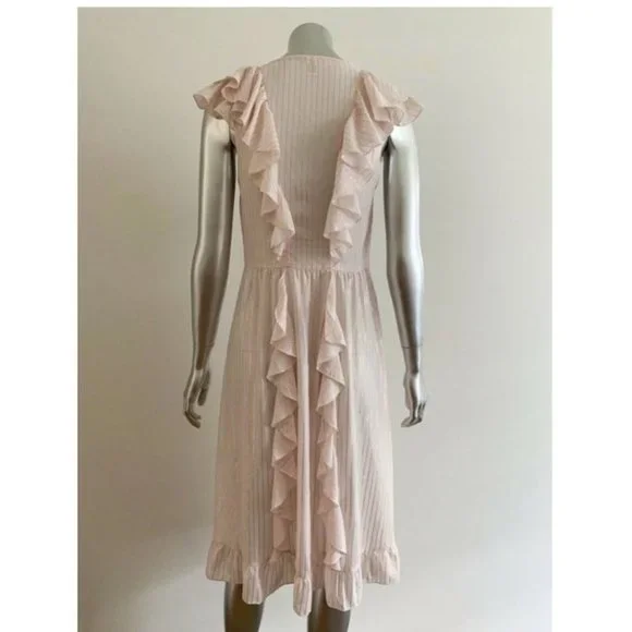 Dream Angels Sheer Satin Ruffle Kimono RosegoldSmall
